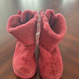 Cozy Red Suede Ugg Boots